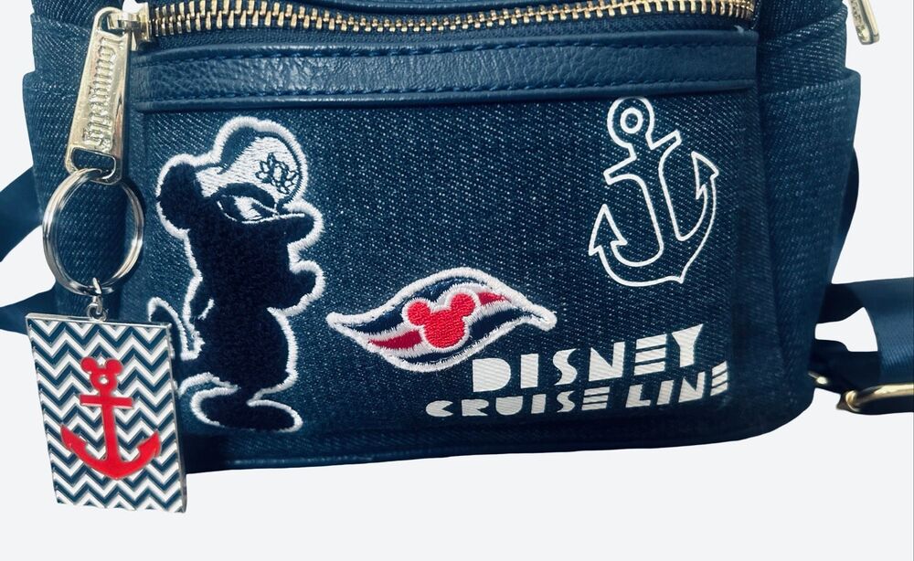 Disney Loungefly Denim Mini Backpack *RARE* - Picture 3 of 8